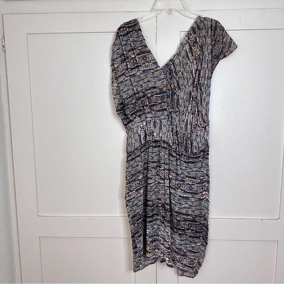 Isabel Marant Silk Velvet Geometric Dress 38 Small/Medium - Picture 7 of 8